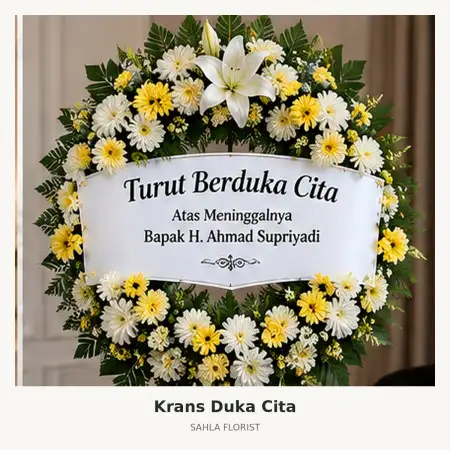 Krans Bunga Duka Supermal Karawaci